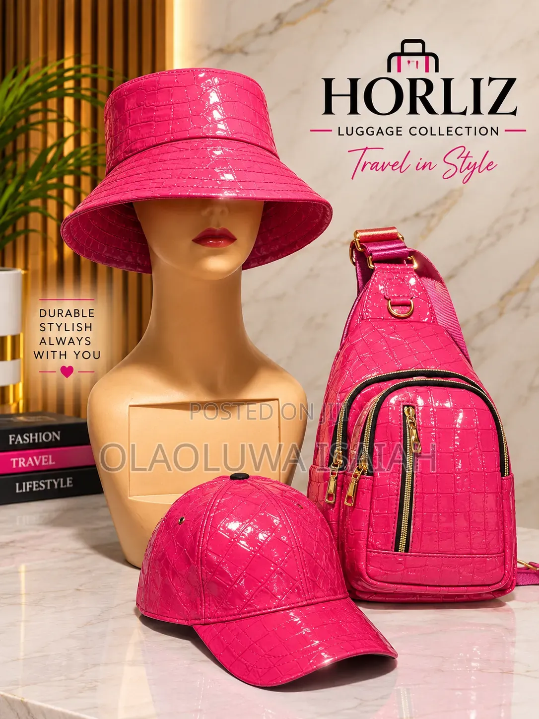 Back Pack,Side Bag, Hat and Face Cap