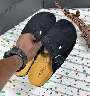 Solid Birkenstock Suede Slides Frank 7s