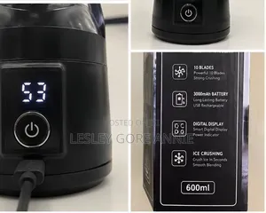 10-Blade Rechargeable Portable Blender 600ml – USB