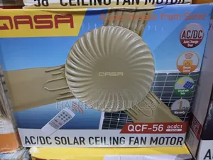 Brand New QASA 56" AC/DC Solar Ceiling Fan Motor (With Remote)