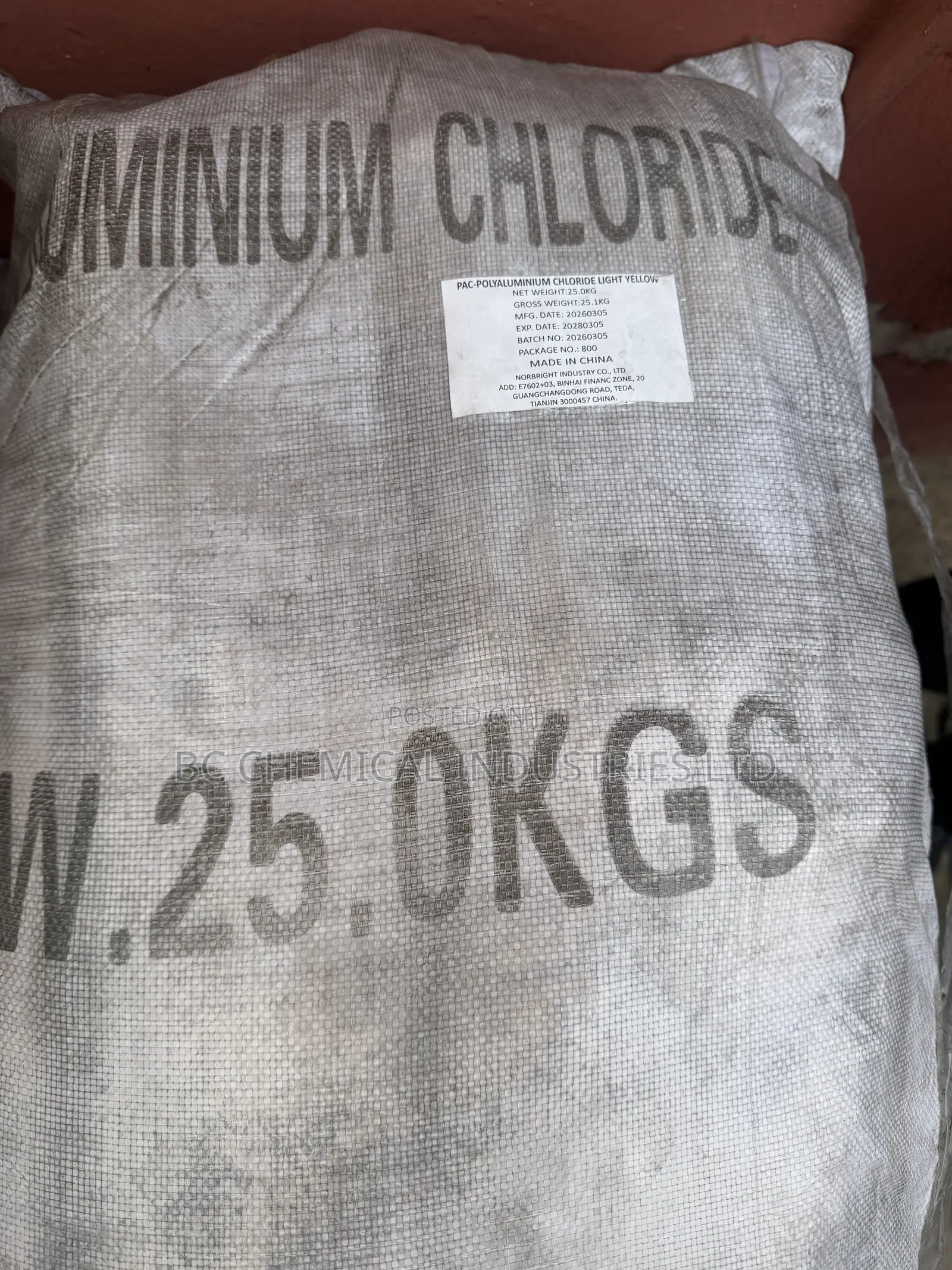 Polyaluminum Chloride (Pac)