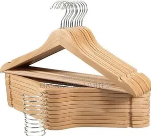 Wooden Wardrobe Cloth Hanger 10pcs