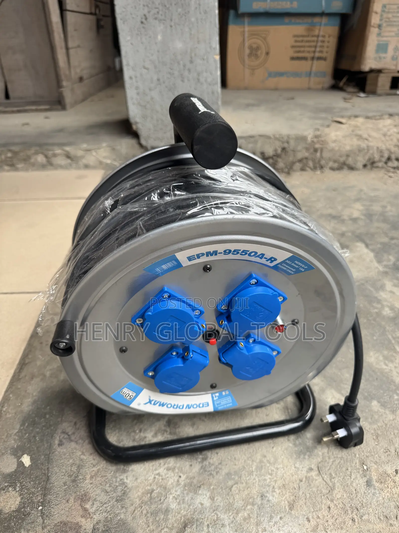 EDOM PROMAX 50M Cable Reel – 2.5mm2 Copper Cable
