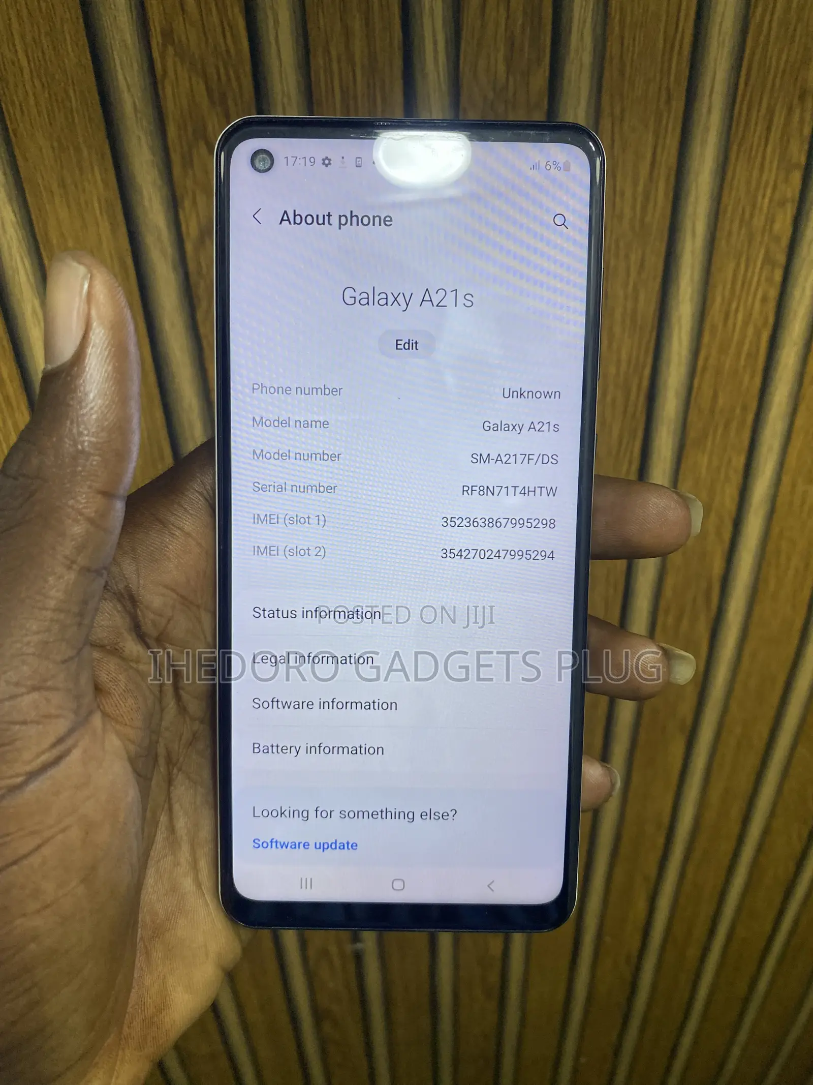 Samsung Galaxy A21s 64 GB White