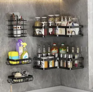 5-in-1 Multipurpose Kitchen Toilet Wall Rack Organizer Shelf