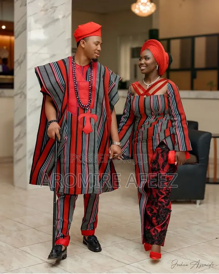 Couple Aso Oke Complete Set