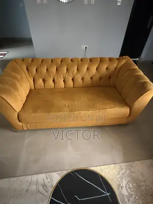 Orange 7 Seater Couch for Living Room