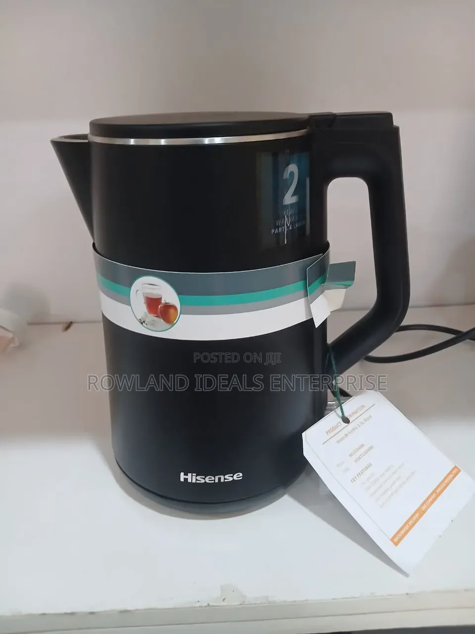 Hisense Kettle 1.5l Black