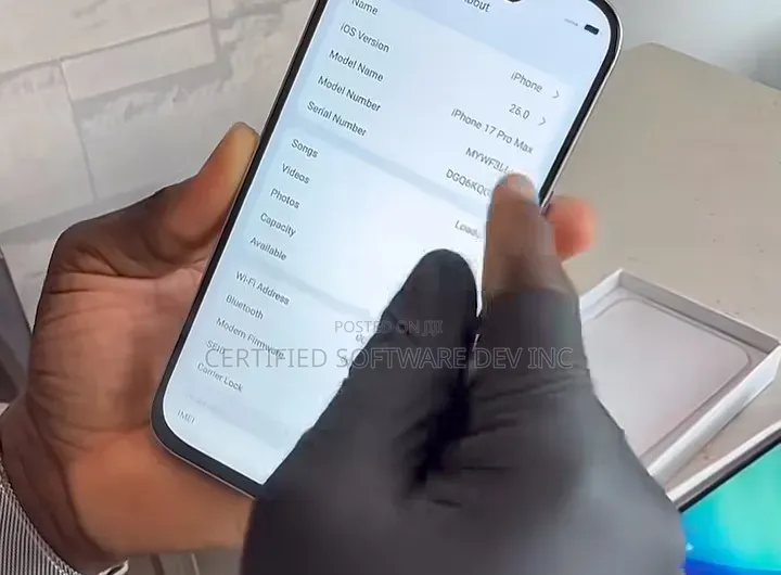 New Apple iPhone 17 Pro Max 1 TB Silver