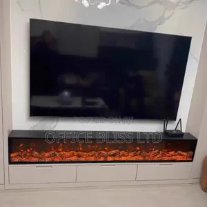 Eletric Fireplace for TV Console Mount ( With Remote) 2Metre