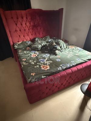 6 by 6 Bed Frame With One Cupboard for Bedroom