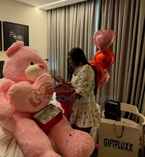 Pink Big Teddy Bear Cuddle (Lagos Babe)