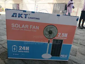 AKT 16” Solar Rechargeable Fan