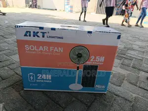 AKT 16” Solar Rechargeable Fan