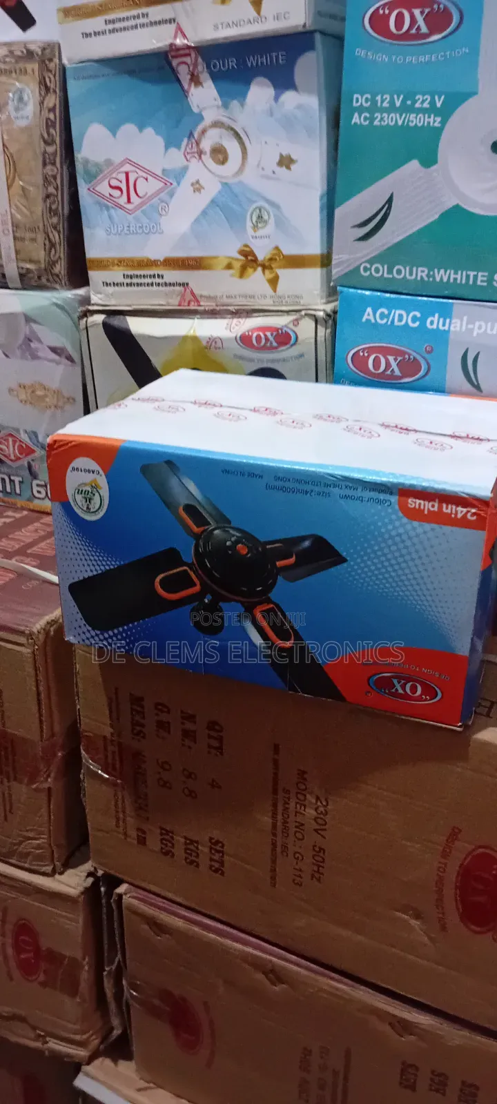 24inc Mini Ceiling Fan Short Blade