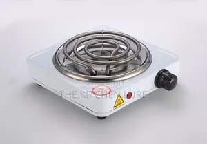 Double Burner Electric Hot Plate -White