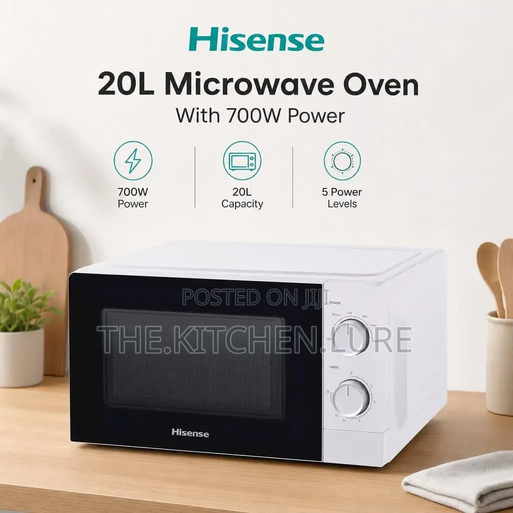 Hisense 20L Manual Microwave Oven - White