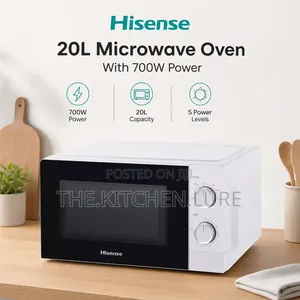 Hisense 20L Manual Microwave Oven - White