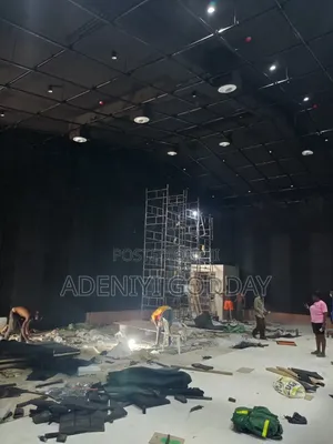 Acoustic Foam Installation, Acoustic Treatment, Fireproof Fabric