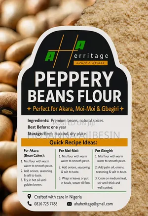 Peppery Beans Flour – For Akara, Moi Moi Gbegiri