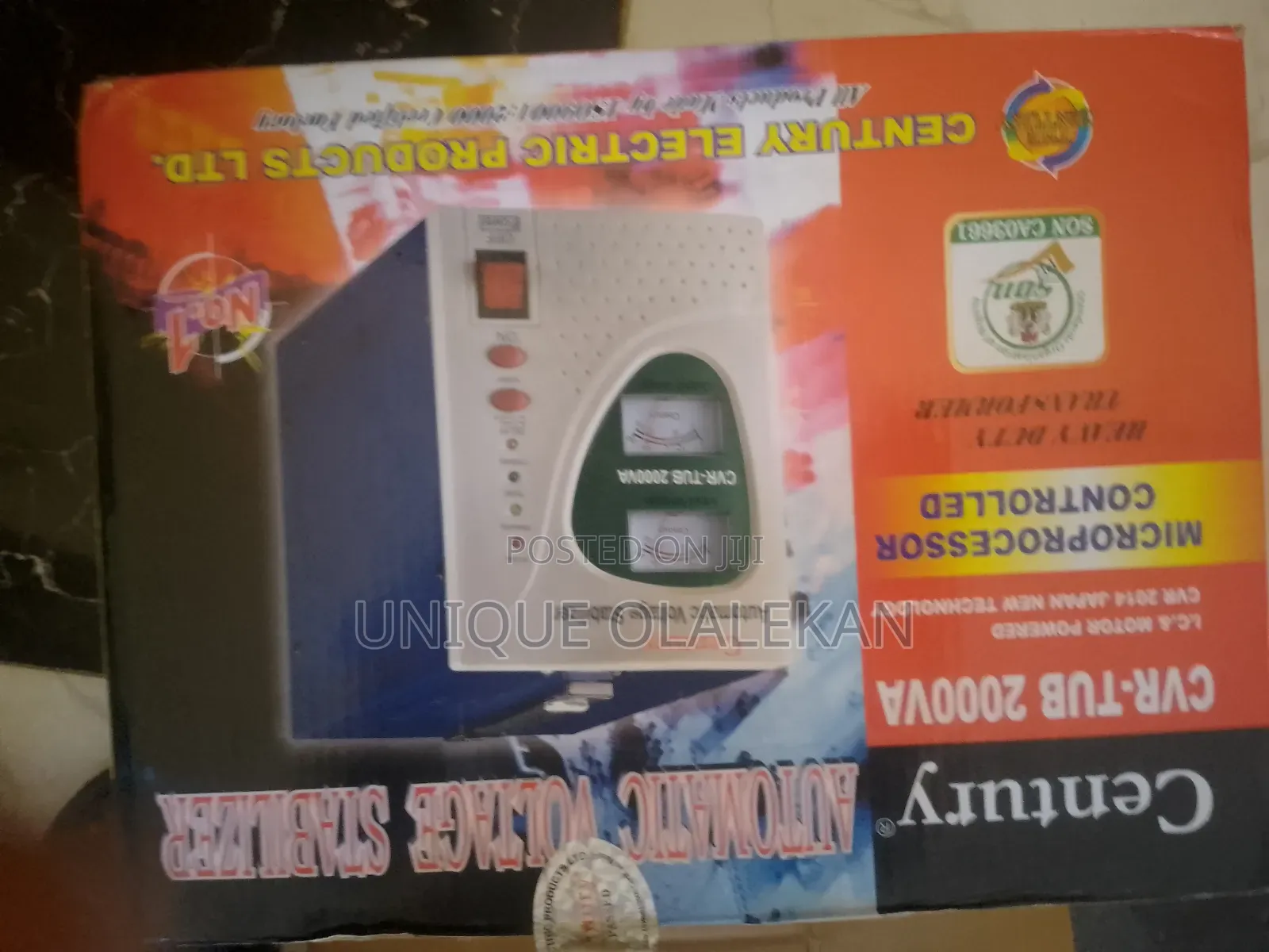 Century 2000VA Automatic Voltage Stabilizer
