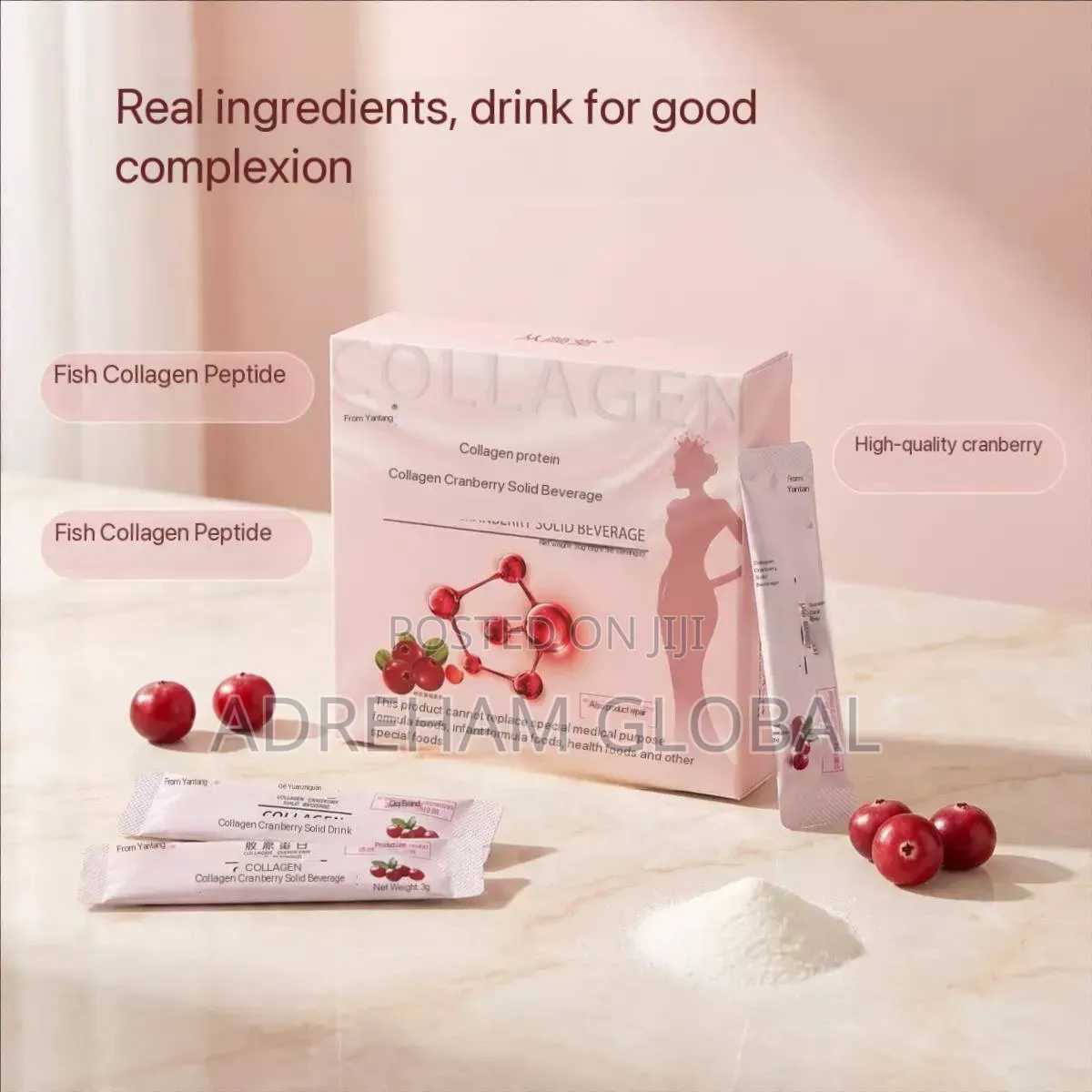 30pc Collagen Cranberry Powder in a Box