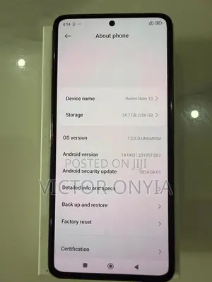 Xiaomi Redmi Note 13 256 GB Black