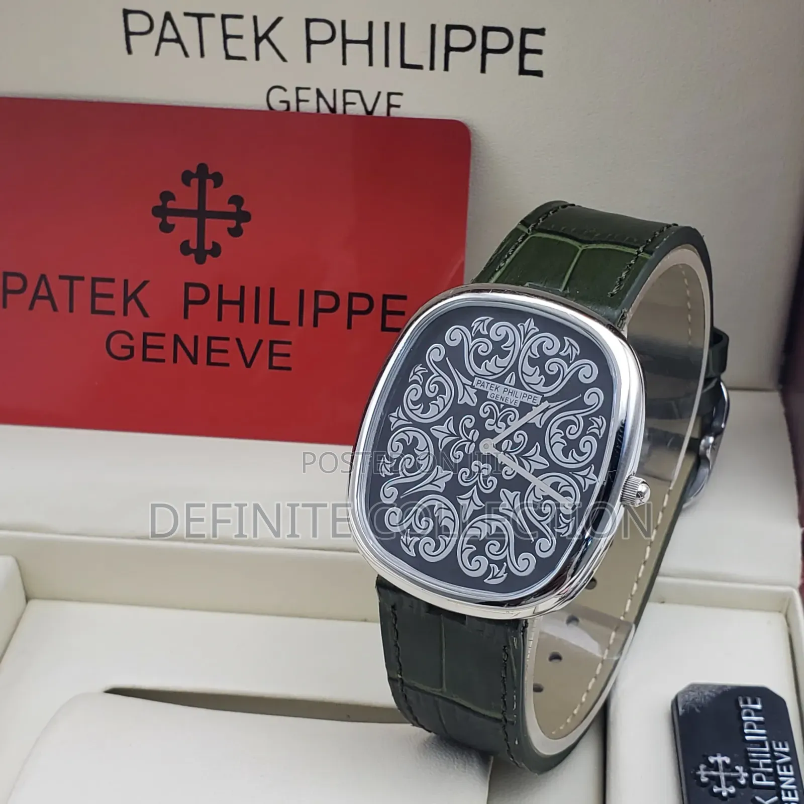 PATEK PHILIPPE Leather Luxury Wristwatch