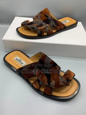 Mister Coloured Suede Palm Slippers