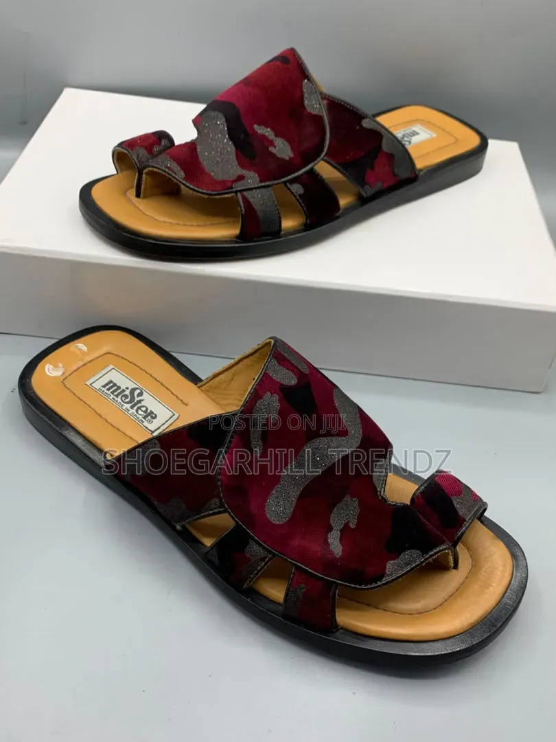 Mister Coloured Suede Palm Slippers