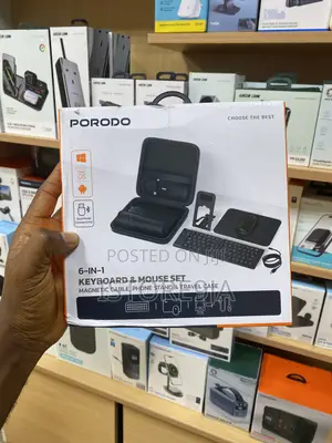 Porodo 6 in 1 Keyboard and Mouse Set
