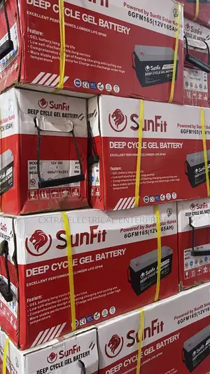 SunFit 12V 165Ah Deep Cycle GEL Solar Battery