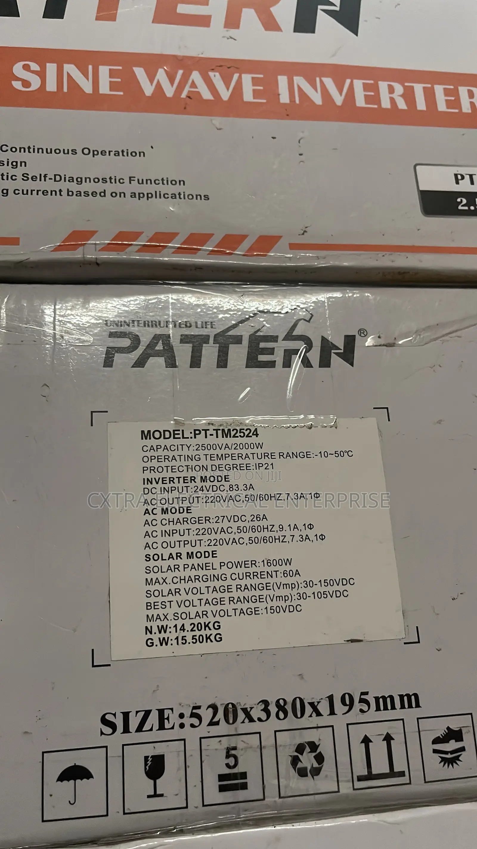 PATTERN 2.5KVA 24V Pure Sine Wave Inverter