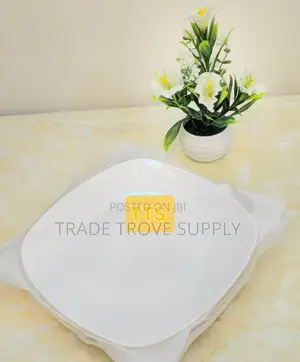 Glass White Plates