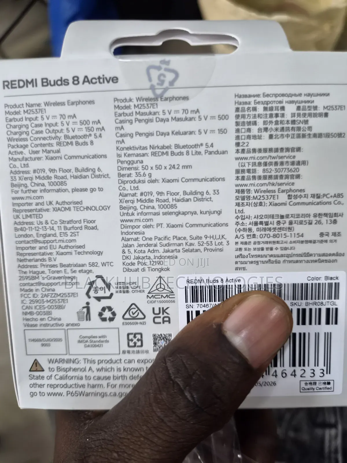 Redmi Buds 8 Active, Dual-Mic, Dual Device Smart Connection, Global
