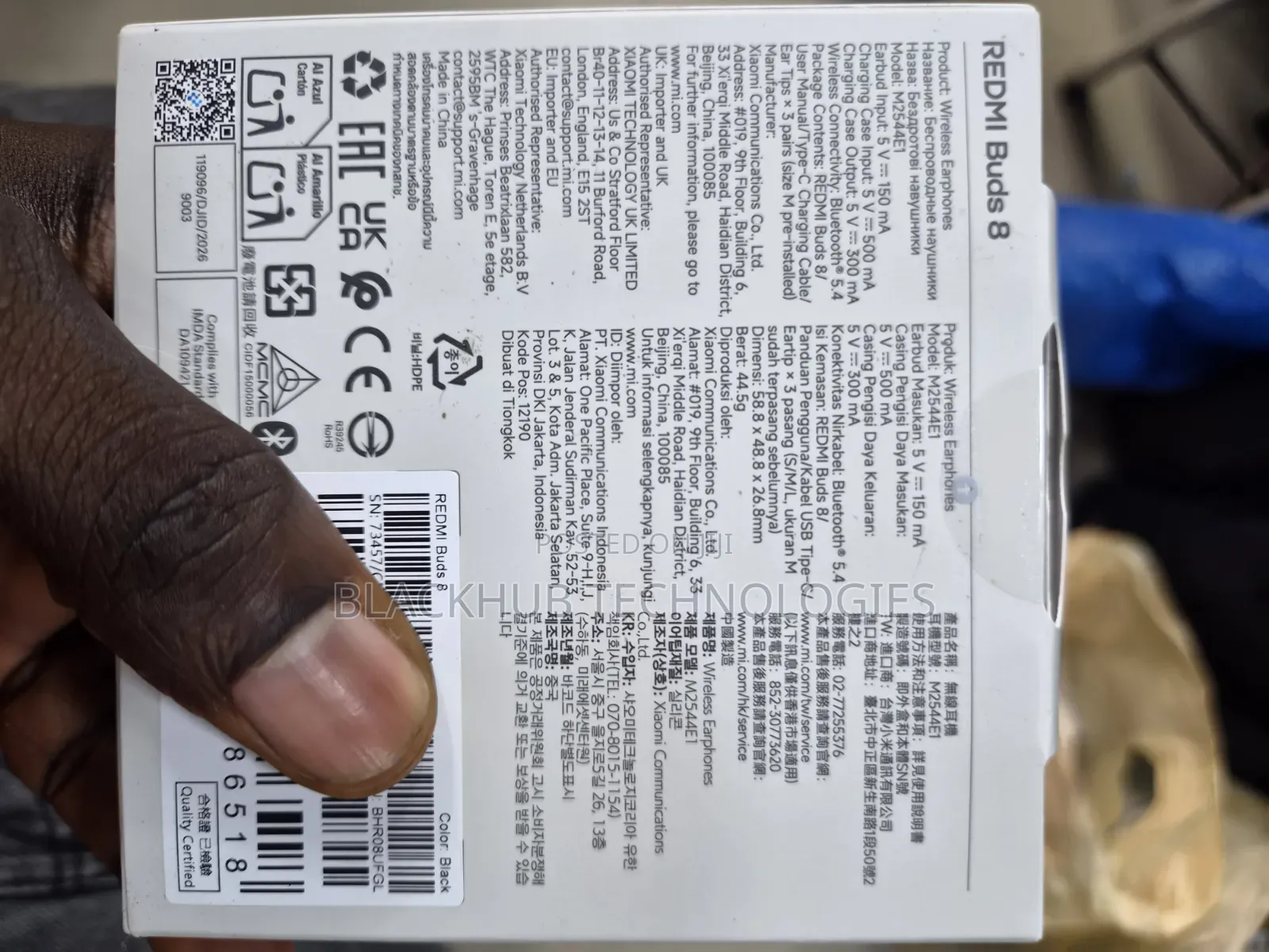 Redmi Buds 8, Global Version, ANC, 3-Mic, Dual Device Connection