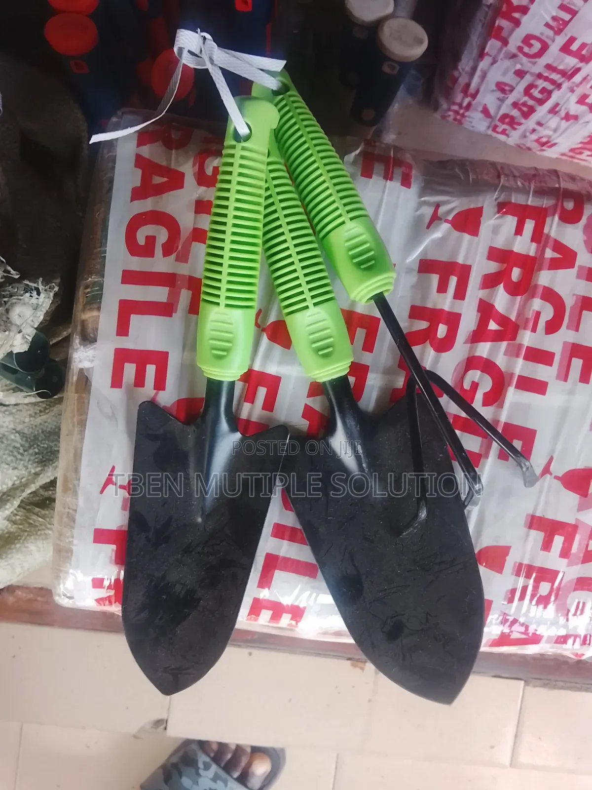 Green-Handled Garden Hand Tools,