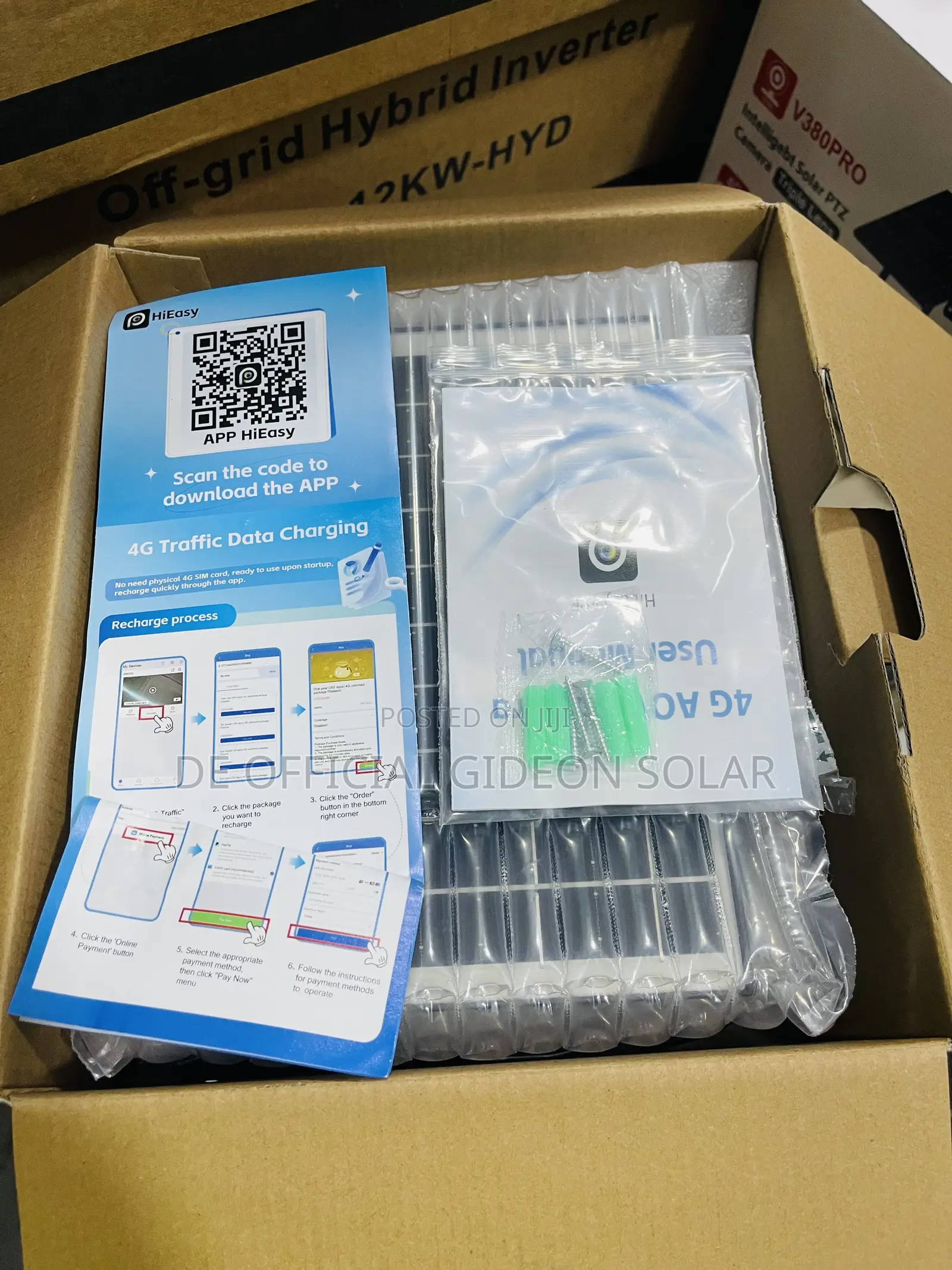 Triple Lense CCTV Solar Powered Camera