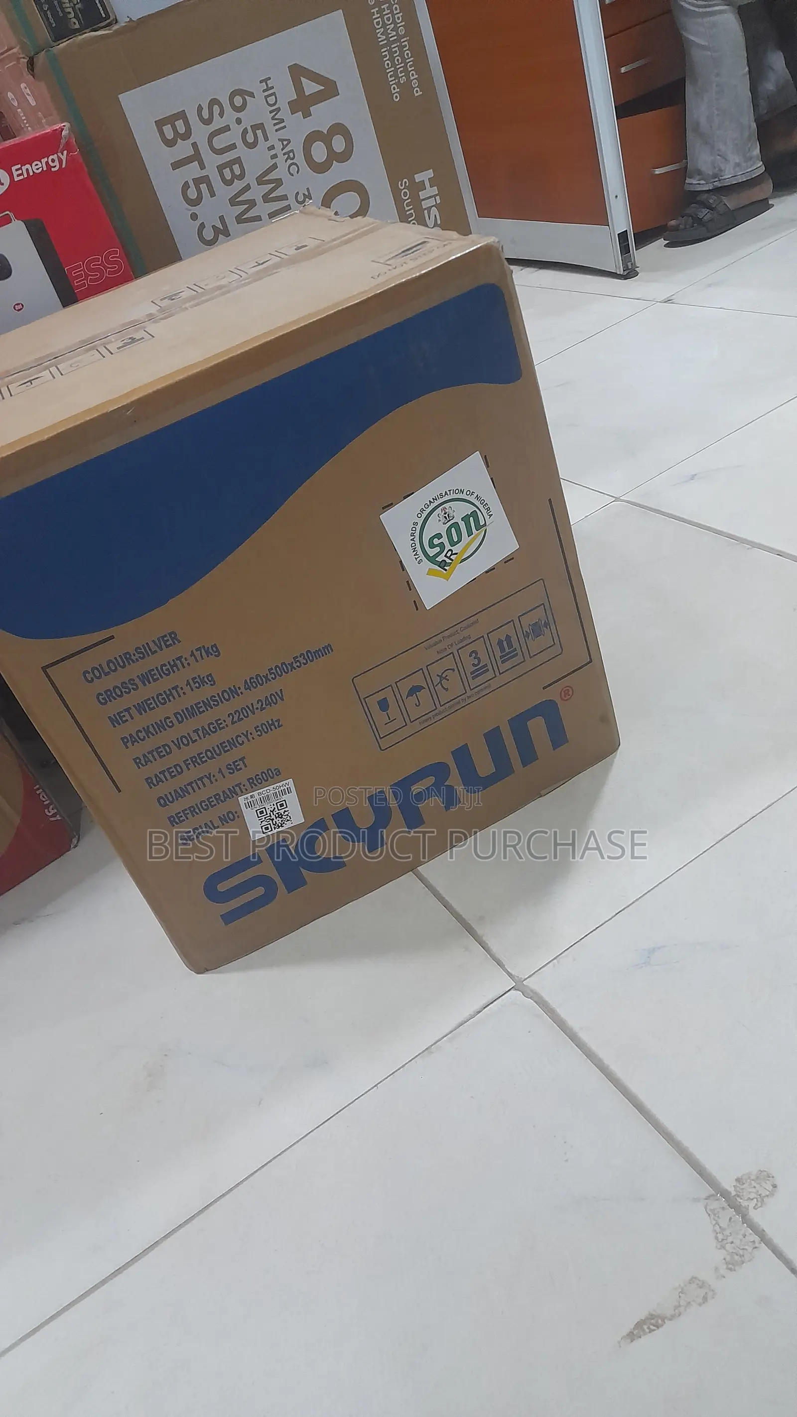 Skyrun BCD-50HW Small Refrigerator Strong Cooling