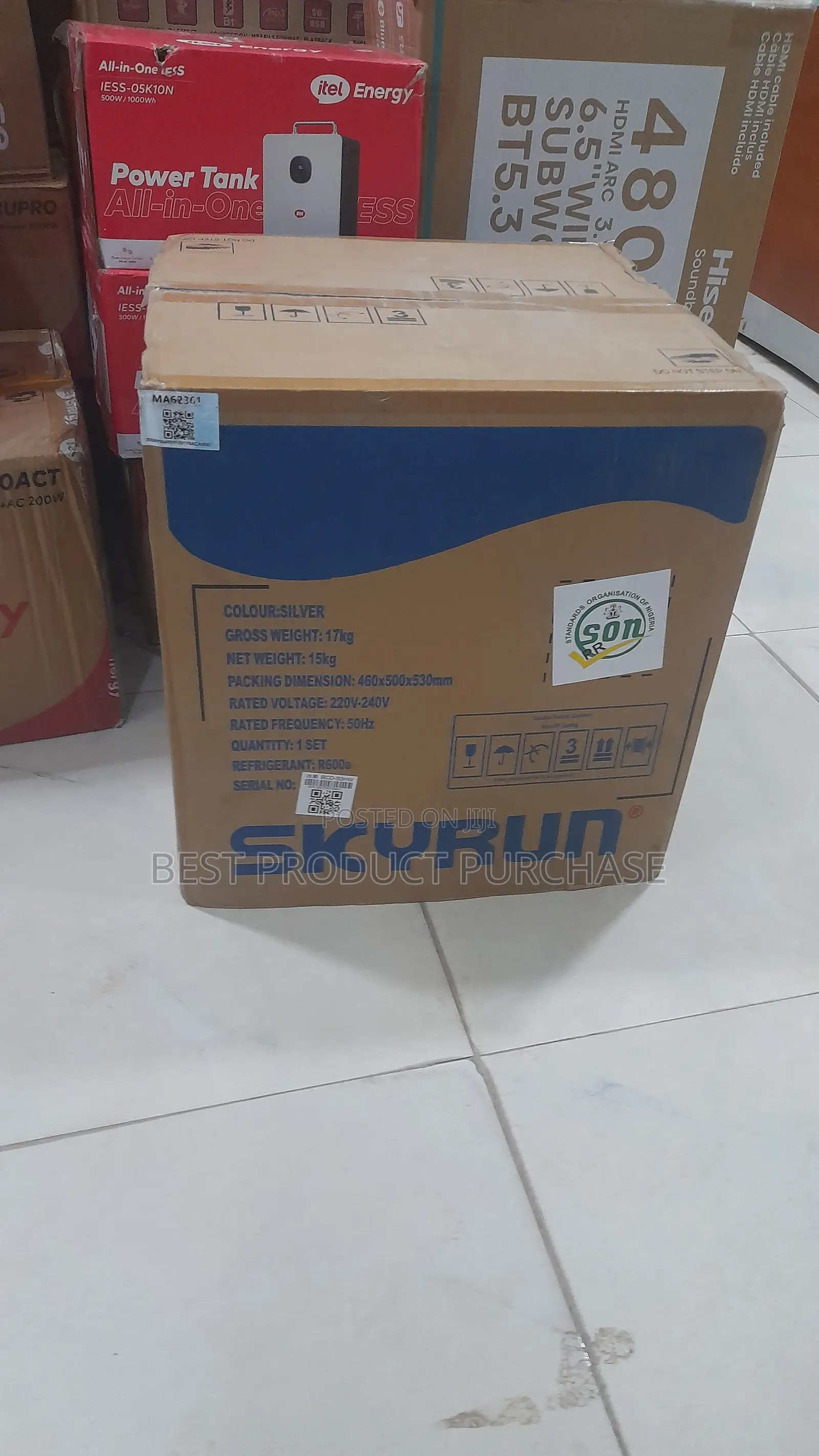 Skyrun BCD-50HW Direct Cool Mini Fridge Compact