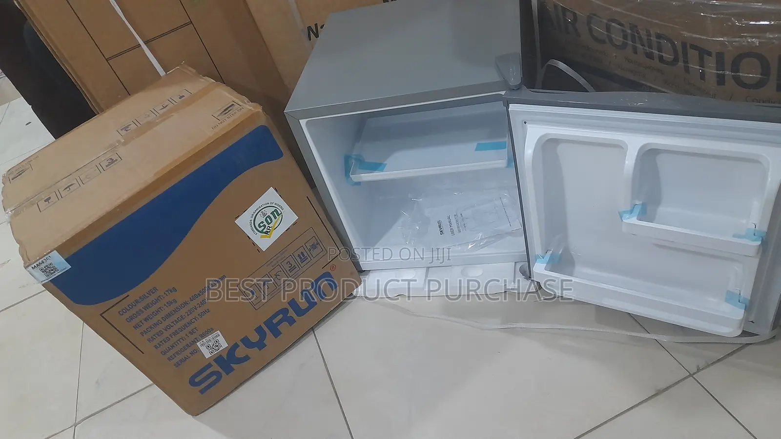 Skyrun BCD-50HW Direct Cool Mini Fridge Compact