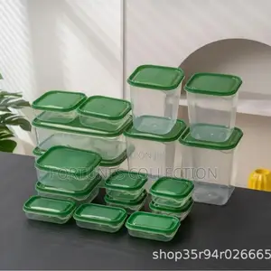 17-Piece Leakproof Airtight Kitchen Plastic Food Storage Container Set