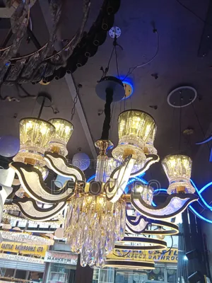 Modern LED and Crystal Chandelie