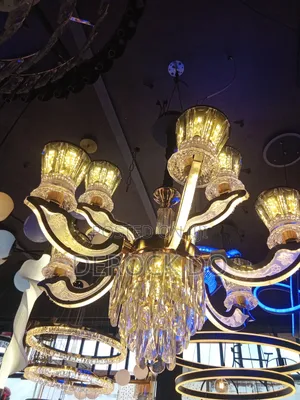 Modern LED and Crystal Chandelie