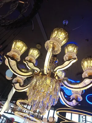 Modern LED and Crystal Chandelie