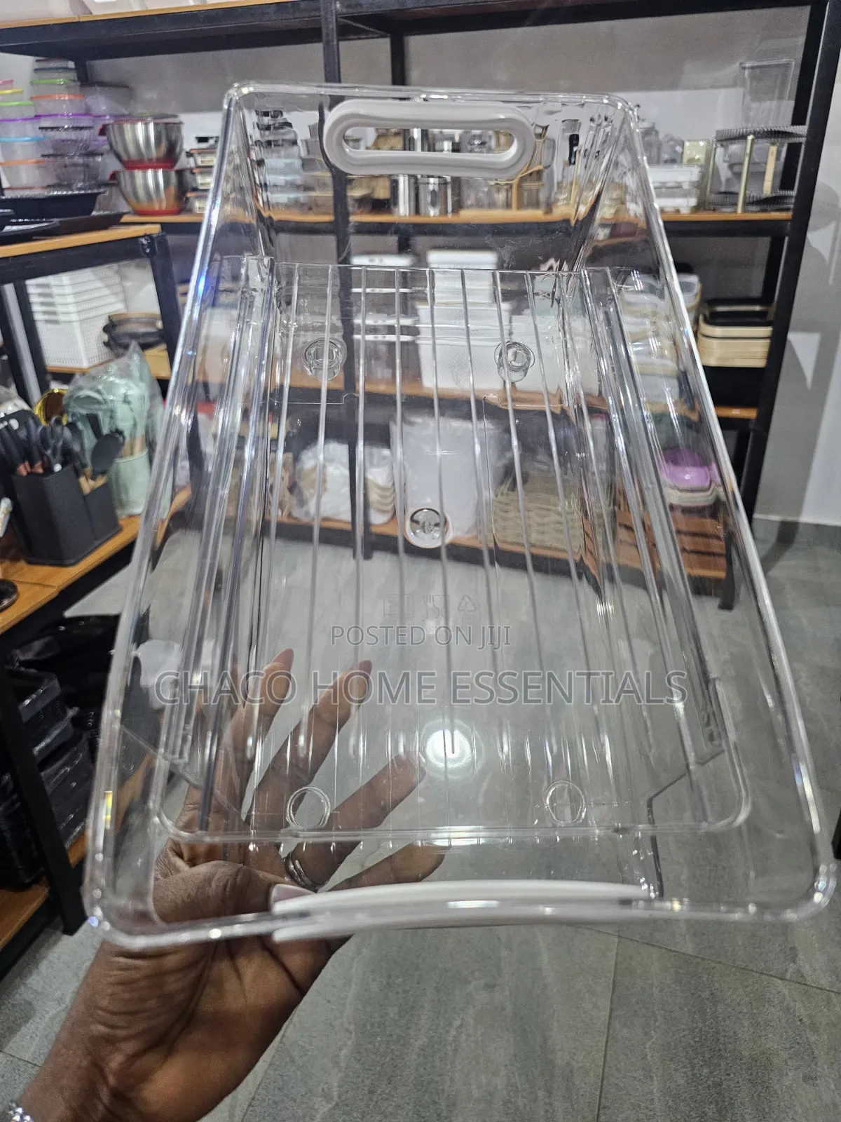 Rolling Acrylic Beverage Soda Can Organizer for Fridge