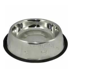 aGLOW Regular Non Skid Wall Stainless Steel Pet Bowls