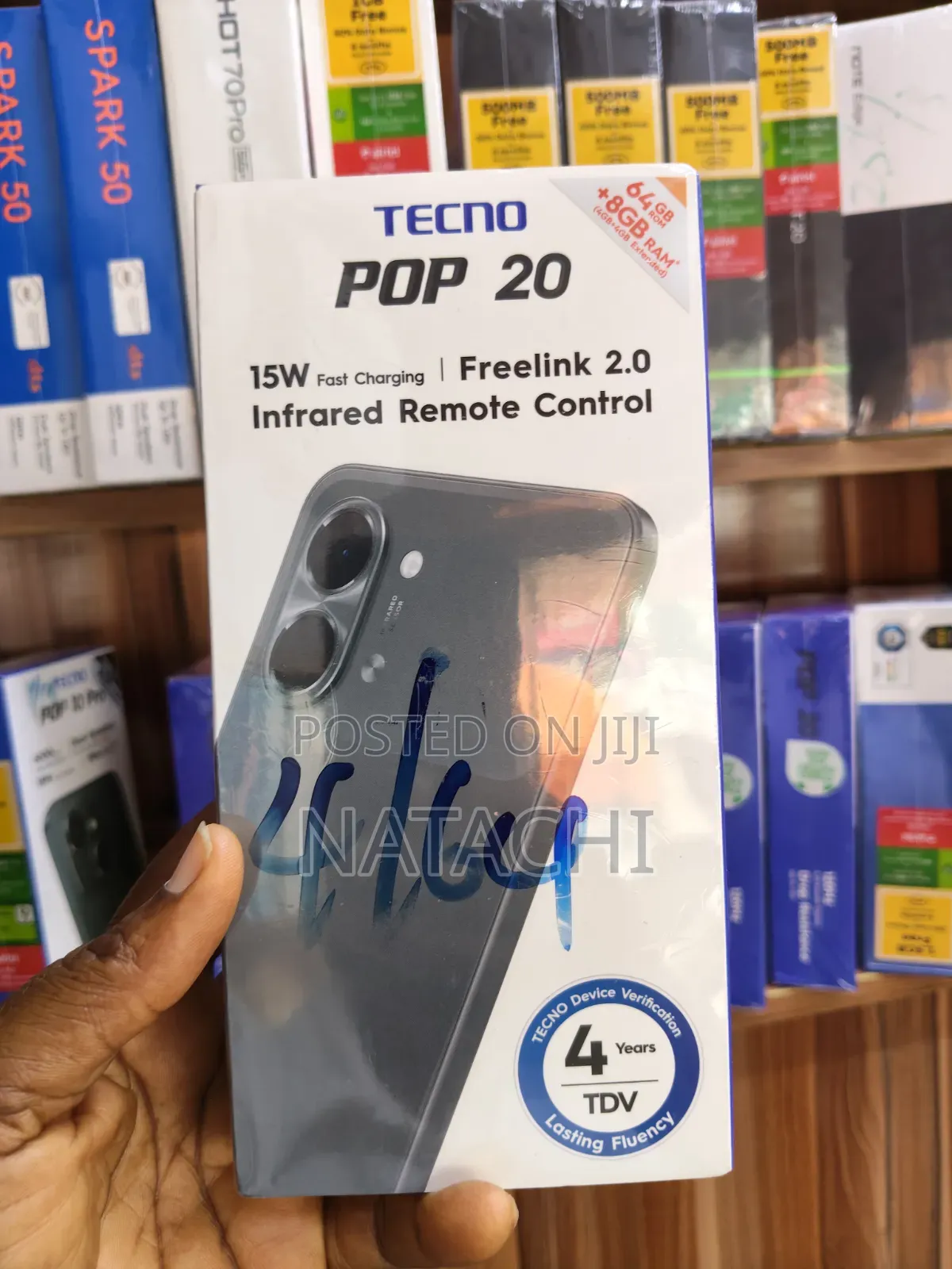 New Tecno Pop 20 64 GB Black