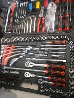 KINGQUEEN 144PCS Professional Tool Set 1/4" 3/8" 1/2" Drive