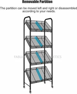 Supermarket Store Organizer Holder Supermarket Shelf Trolley